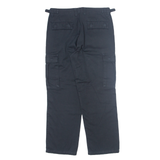 TEDDY'S Cargo Womens Trousers Black Regular Straight W30 L28