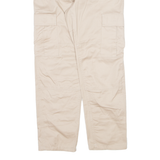 MAX FUCSH Military Cargo Mens Trousers Beige Regular Straight W28 L30