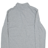 ALL SAINTS Mens Polo Shirt Grey Long Sleeve M
