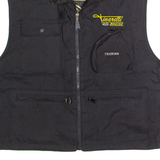 OVERSIDE Racing Utility Mens Biker Gilet Black L