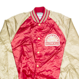 SWINGSTER Birmingham Stallions Mens Varsity Jacket Red Nylon 90s USA S