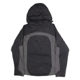 JACK WOLFSKIN Womens Rain Jacket Grey Hooded UK 8