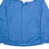 HELLY HANSEN Mens Rain Jacket Blue Hooded M
