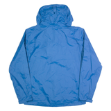 HELLY HANSEN Mens Rain Jacket Blue Hooded M