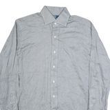 RALPH LAUREN Regent Mens Plain Shirt Grey Long Sleeve L