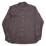 RALPH LAUREN Mens Shirt Red Plaid Long Sleeve XL