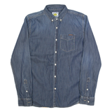 SUPERDRY Mens Denim Shirt Blue Long Sleeve M