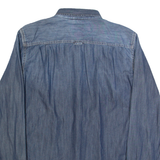 SUPERDRY Mens Denim Shirt Blue Long Sleeve M