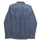 SUPERDRY Mens Denim Shirt Blue Long Sleeve M