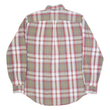 LANDS END Mens Shirt Red Plaid Long Sleeve M
