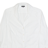 JAEGER Womens Plain Shirt White Long Sleeve M