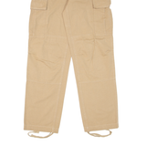 BAE Cargo Womens Trousers Beige Relaxed Tapered W26 L30