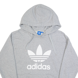 ADIDAS Womens Grey Hoodie UK 8