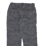 GANT Camo Mens Trousers Grey Relaxed Straight W31 L26