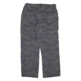 GANT Camo Mens Trousers Grey Relaxed Straight W31 L26