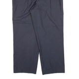 CERRUTI Pleated Mens Trousers Blue Relaxed Straight W35 L26