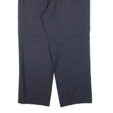 CERRUTI Pleated Mens Trousers Blue Relaxed Straight W35 L26
