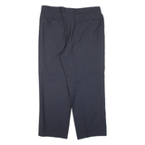 CERRUTI Pleated Mens Trousers Blue Relaxed Straight W35 L26