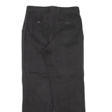 SCHILD Mens Trousers Black Relaxed Straight W31 L31