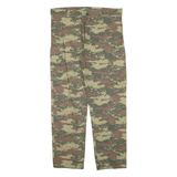 Cargo Camo Womens Trousers Green Regular Straight W32 L26