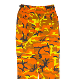 LA SHADY Cargo Camo Womens Trousers Orange Regular Straight W26 L27