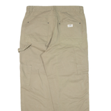 BERSHKA Carpenter Mens Trousers Green Relaxed Straight W35 L30