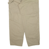 BERSHKA Carpenter Mens Trousers Green Relaxed Straight W35 L30