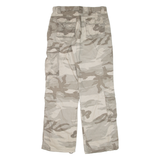 AUTHENTIC STYLE Cargo Camo Womens Trousers Green Loose Straight W32 L32