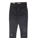 LEVI'S 720 High Rise BIG E Womens Jeans Black Slim Skinny W27 L30