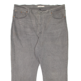 LEVI'S Ribcage Ankle Womens Jeans Grey Relaxed Straight W40 L26