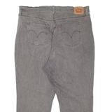 LEVI'S Ribcage Ankle Womens Jeans Grey Relaxed Straight W40 L26