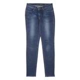 LEVI'S Mid Rise Womens Jeans Blue Slim Skinny Stone Wash W27 L32