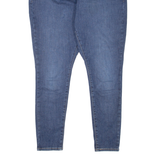 LEVI'S 720 High Rise BIG E Womens Jeans Blue Slim Skinny Stone Wash W34 L27