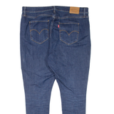 LEVI'S 720 High Rise BIG E Womens Jeans Blue Slim Skinny Stone Wash W34 L27