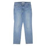 LEVI'S Slimming Womens Jeans Blue Slim Straight Stone Wash W28 L28