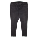 LEVI'S 720 High Rise Womens Jeans Black Slim Skinny W38 L26