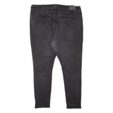 LEVI'S 720 High Rise Womens Jeans Black Slim Skinny W38 L26