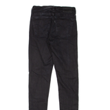 LEVI'S 710 Mens Jeans Black Slim Skinny W22 L30