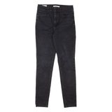 LEVI'S 721 High Rise BIG E Womens Jeans Black Slim Skinny W27 L30