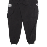 ADIDAS Womens Joggers Black Tapered UK 6 W22 L27