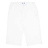 REEBOK 3/4 Length Womens Track Pants White Straight UK 18 W38 L20