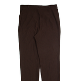 GREEN VILLAGE Womens Trousers Brown Regular Tapered 90s W32 L30