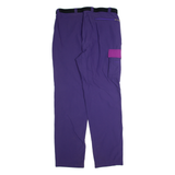 Belted Outdoor Womens Trousers Purple Regular Straight 90s W34 L32