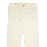 DIESEL Womens Corduroy Trousers Cream Regular Straight 90s W36 L28