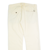 DIESEL Womens Corduroy Trousers Cream Regular Straight 90s W36 L28