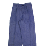 Workwear Womens Trousers Blue Regular Straight W26 L28