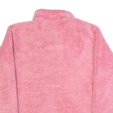 REGATTA Womens Fleece Pink Button Neck UK 12