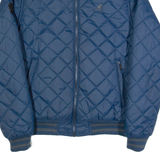 KANGOL Mens Quilted Jacket Blue M