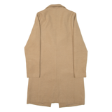NEW LOOK Womens Overcoat Coat Beige Knit UK 8