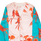 TED BAKER Womens Bomber Jacket Pink Floral S